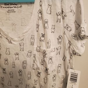 NWT torrid puppy dog shirt